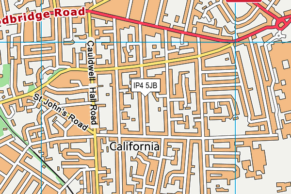 IP4 5JB map - OS VectorMap District (Ordnance Survey)