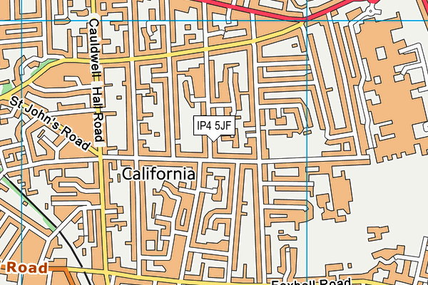 IP4 5JF map - OS VectorMap District (Ordnance Survey)