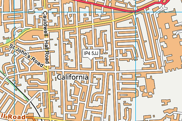 IP4 5JJ map - OS VectorMap District (Ordnance Survey)