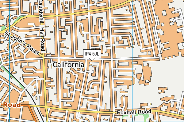 IP4 5JL map - OS VectorMap District (Ordnance Survey)