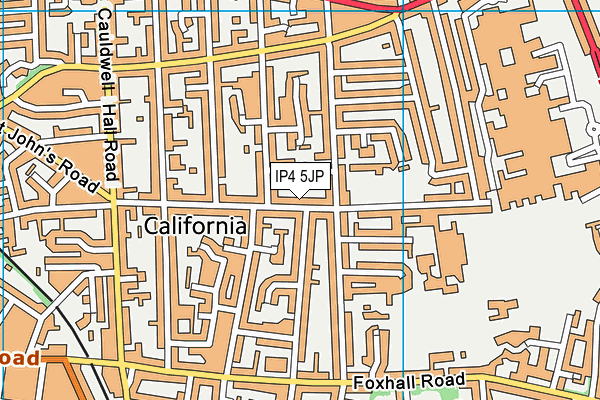 IP4 5JP map - OS VectorMap District (Ordnance Survey)