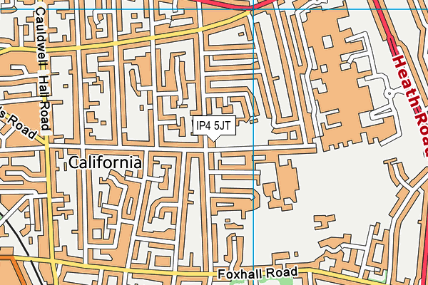IP4 5JT map - OS VectorMap District (Ordnance Survey)