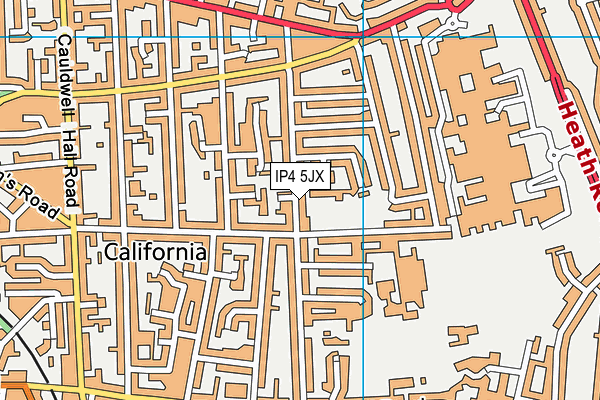 IP4 5JX map - OS VectorMap District (Ordnance Survey)