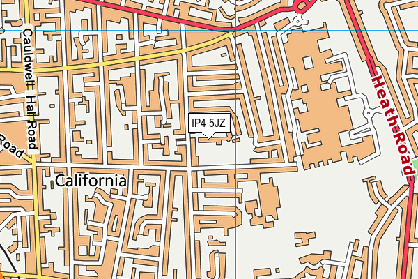 IP4 5JZ map - OS VectorMap District (Ordnance Survey)