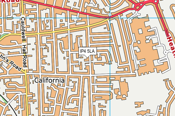 IP4 5LA map - OS VectorMap District (Ordnance Survey)