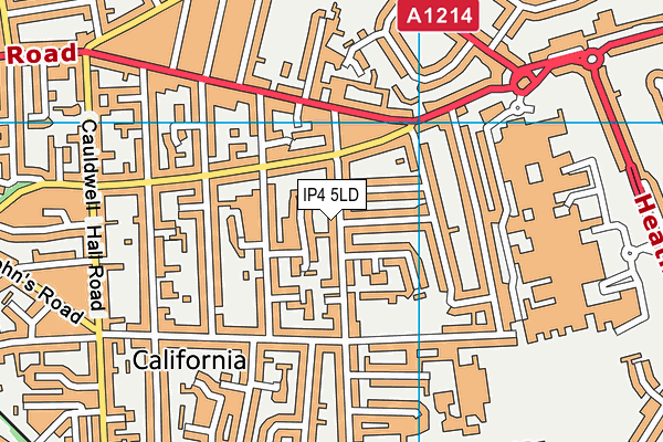 IP4 5LD map - OS VectorMap District (Ordnance Survey)