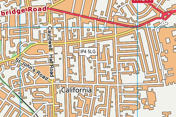 IP4 5LG map - OS VectorMap District (Ordnance Survey)