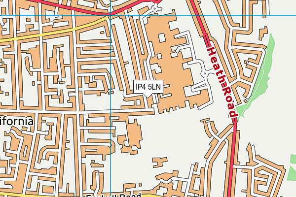 IP4 5LN map - OS VectorMap District (Ordnance Survey)