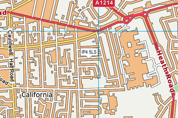 IP4 5LS map - OS VectorMap District (Ordnance Survey)