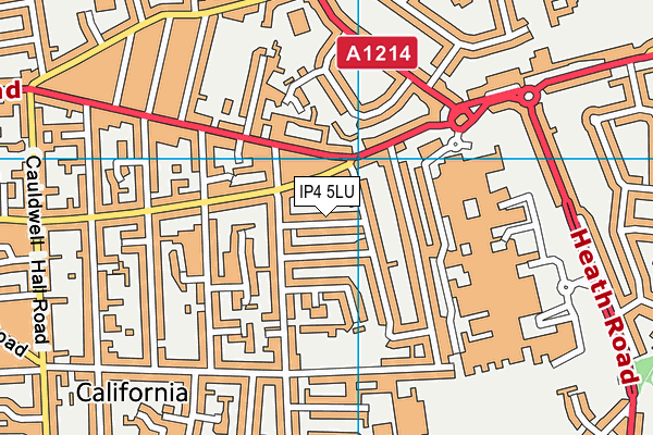 IP4 5LU map - OS VectorMap District (Ordnance Survey)