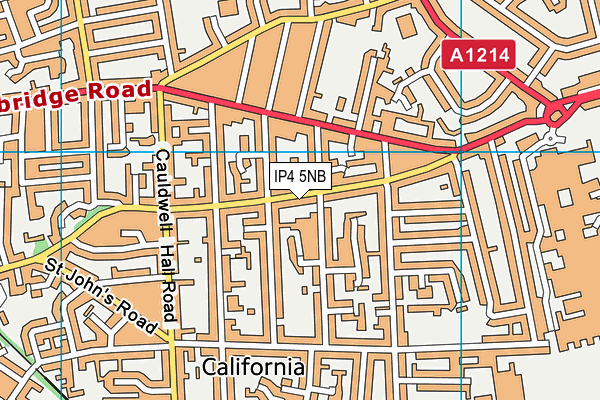 IP4 5NB map - OS VectorMap District (Ordnance Survey)