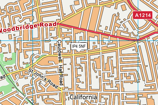 IP4 5NF map - OS VectorMap District (Ordnance Survey)