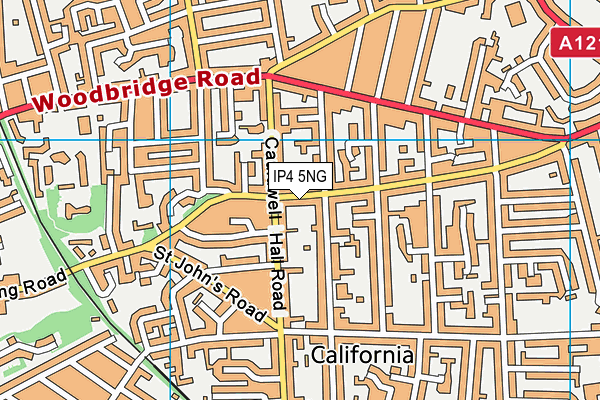 IP4 5NG map - OS VectorMap District (Ordnance Survey)
