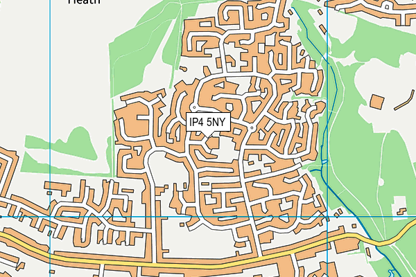 IP4 5NY map - OS VectorMap District (Ordnance Survey)