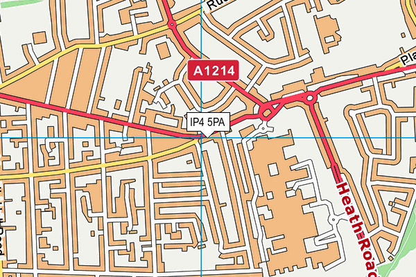 IP4 5PA map - OS VectorMap District (Ordnance Survey)