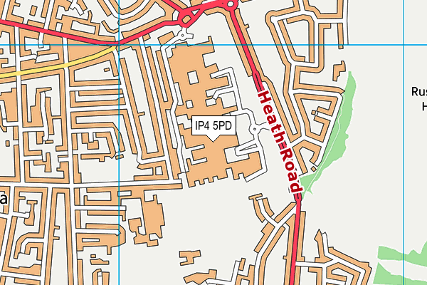 IP4 5PD map - OS VectorMap District (Ordnance Survey)