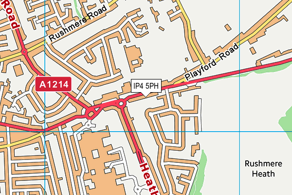 IP4 5PH map - OS VectorMap District (Ordnance Survey)