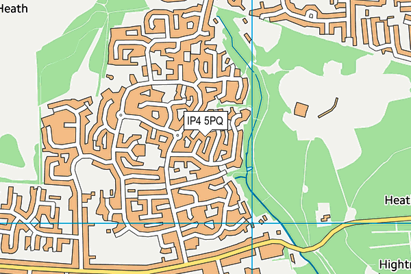 IP4 5PQ map - OS VectorMap District (Ordnance Survey)