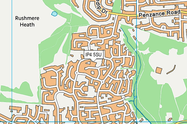 IP4 5SU map - OS VectorMap District (Ordnance Survey)