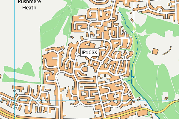 IP4 5SX map - OS VectorMap District (Ordnance Survey)