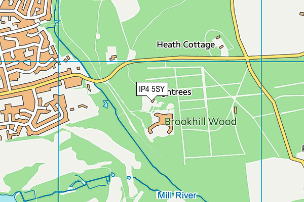 IP4 5SY map - OS VectorMap District (Ordnance Survey)