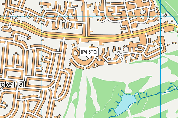 IP4 5TQ map - OS VectorMap District (Ordnance Survey)