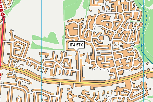 IP4 5TX map - OS VectorMap District (Ordnance Survey)