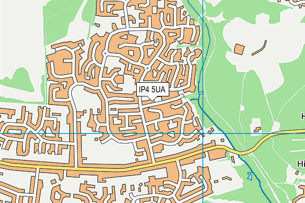 IP4 5UA map - OS VectorMap District (Ordnance Survey)