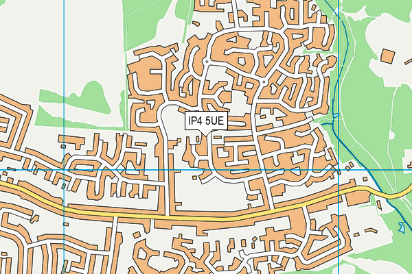 IP4 5UE map - OS VectorMap District (Ordnance Survey)