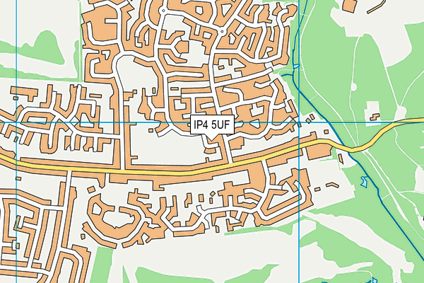 IP4 5UF map - OS VectorMap District (Ordnance Survey)