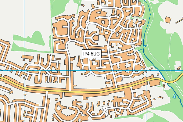 IP4 5UG map - OS VectorMap District (Ordnance Survey)