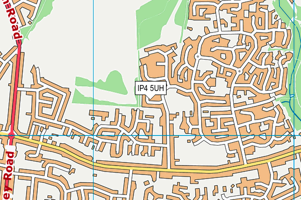 IP4 5UH map - OS VectorMap District (Ordnance Survey)