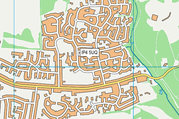 IP4 5UQ map - OS VectorMap District (Ordnance Survey)