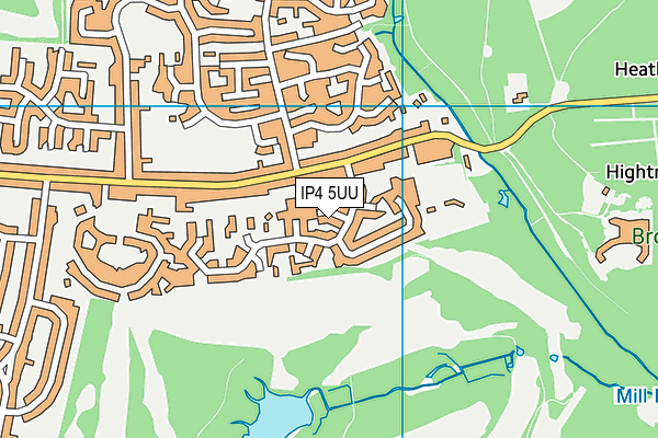 IP4 5UU map - OS VectorMap District (Ordnance Survey)