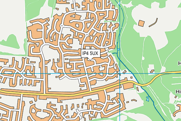 IP4 5UX map - OS VectorMap District (Ordnance Survey)