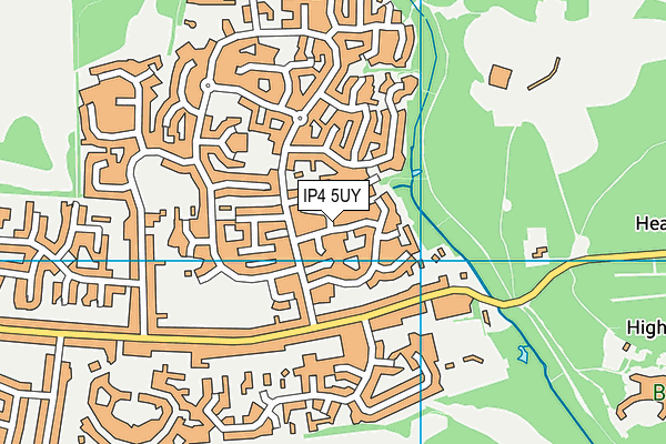 IP4 5UY map - OS VectorMap District (Ordnance Survey)