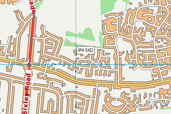 Broke Hall Community Primary School map (IP4 5XD) - OS VectorMap District (Ordnance Survey)