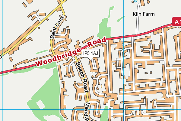 IP5 1AJ map - OS VectorMap District (Ordnance Survey)