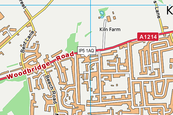 IP5 1AQ map - OS VectorMap District (Ordnance Survey)