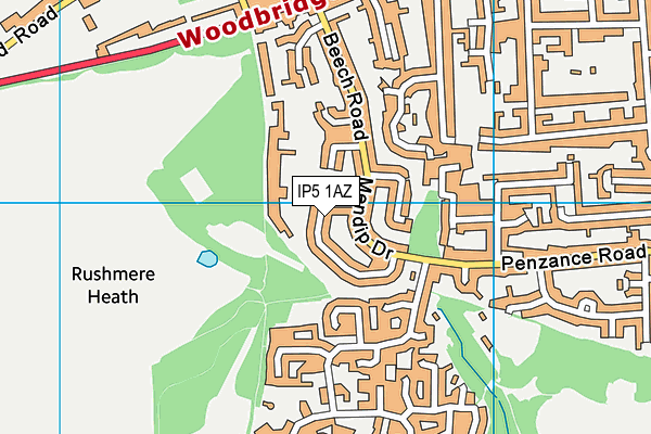 IP5 1AZ map - OS VectorMap District (Ordnance Survey)