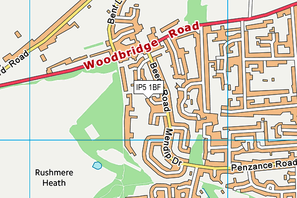 IP5 1BF map - OS VectorMap District (Ordnance Survey)