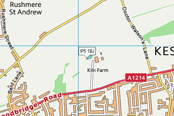 IP5 1BJ map - OS VectorMap District (Ordnance Survey)