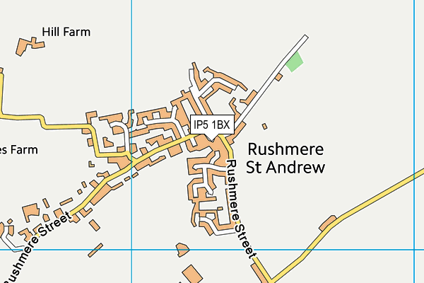 IP5 1BX map - OS VectorMap District (Ordnance Survey)