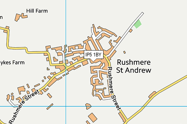 IP5 1BY map - OS VectorMap District (Ordnance Survey)