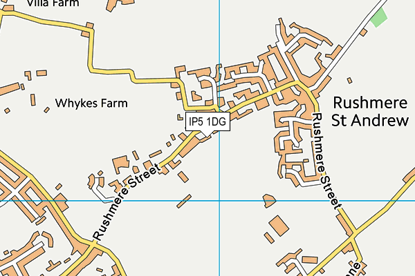 Ipswich Ym Rufc map (IP5 1DG) - OS VectorMap District (Ordnance Survey)