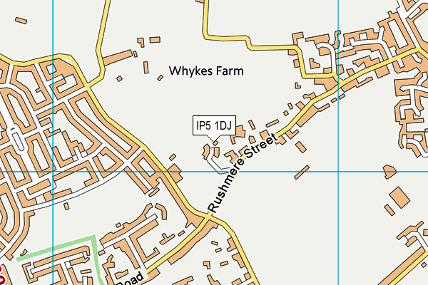 IP5 1DJ map - OS VectorMap District (Ordnance Survey)