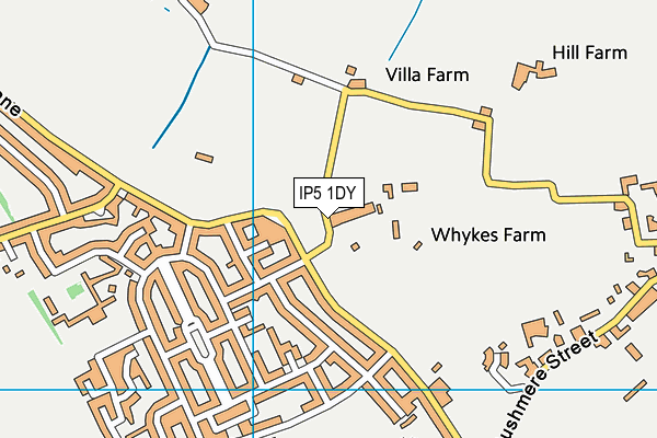 IP5 1DY map - OS VectorMap District (Ordnance Survey)