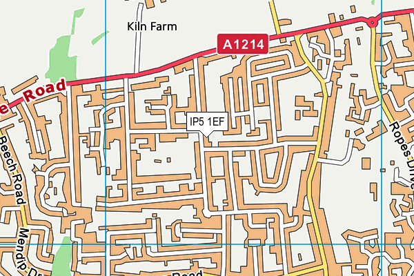 IP5 1EF map - OS VectorMap District (Ordnance Survey)