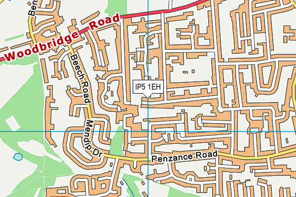 IP5 1EH map - OS VectorMap District (Ordnance Survey)