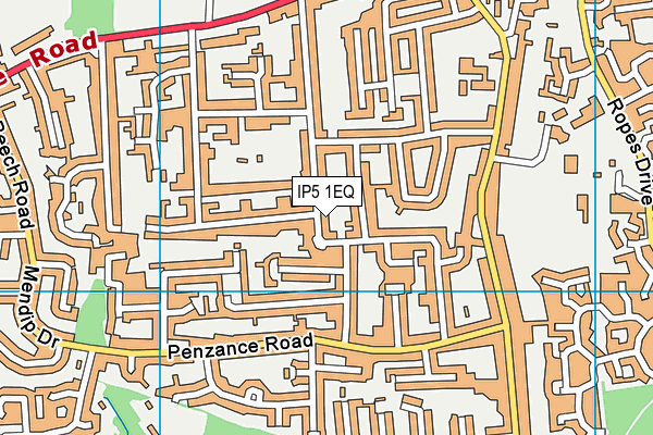IP5 1EQ map - OS VectorMap District (Ordnance Survey)